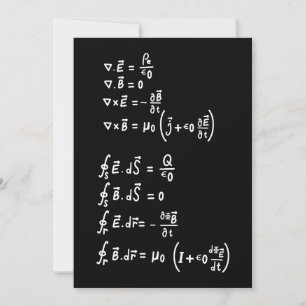 Invitation Physique Math Formule Étudiants Enseignant