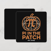 Invitation Pi dans le Patch Minimal Pumpkin Pi Conception Mat (Devant / Derrière)
