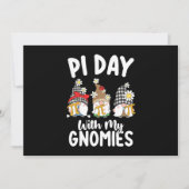 Invitation Pi Day Avec Mes Gnomes Drôle Mathématiques Mathéma (Devant)