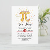 Invitation Pi Day Holiday Party (Debout devant)