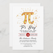 Invitation Pi Day Holiday Party (Devant / Derrière)