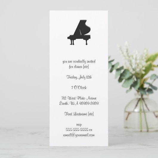 Invitation Piano (Debout devant)
