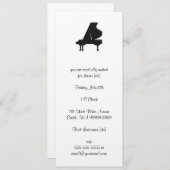 Invitation Piano (Devant / Derrière)