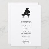 Invitation Piano (Devant / Derrière)