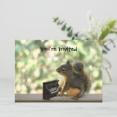 Invitation Piano de l'écureuil (Debout devant)