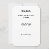 Invitation Piano de l'enfant Considérant Autre événement musi (Dos)