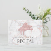 Invitation piano élégant récital (Debout devant)