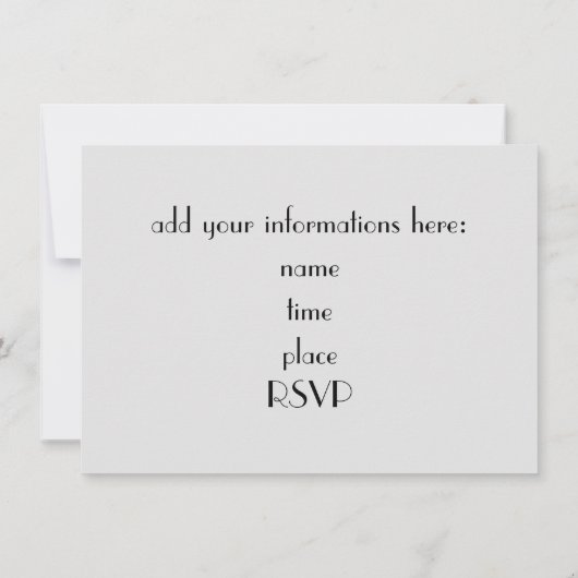 Invitation piano élégant récital (Dos)