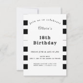 Invitation PIANO KEYS MUSIQUE LOVER thème de célébration (Devant)