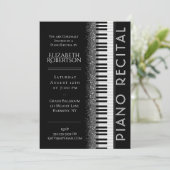 Invitation Piano noir et blanc Considérant (Debout devant)