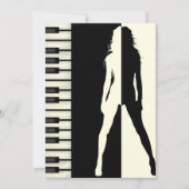 Invitation Piano Woman (Devant)