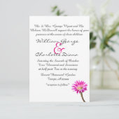 Invitation Piazza rose fleur de cactus en fleur (Debout devant)