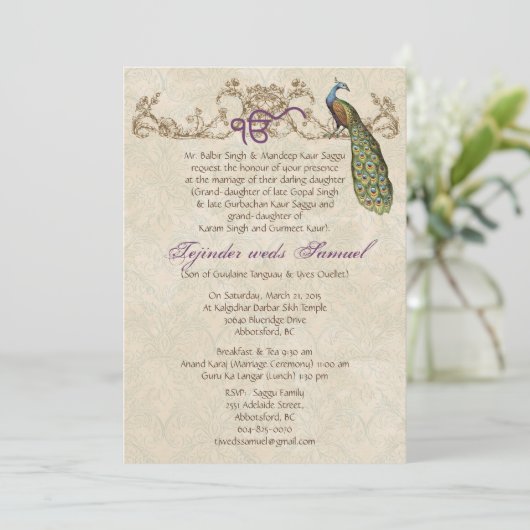 Invitation Pic Vintage (Debout devant)