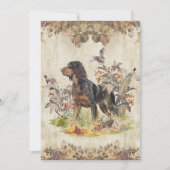 Invitation Picardy Spaniel, chasse aux oiseaux (Devant)