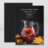 Invitation Pichet de sangria (Devant / Derrière)