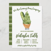 Invitation Picket et crème glacée, Baby shower Cravings (Devant / Derrière)