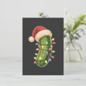 Invitation Pickle de Noël Pickle Dans la guirlande de Noël Pi (Debout devant)