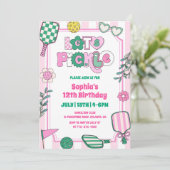 Invitation Pickle Girls Pickleball Anniversaire (Debout devant)