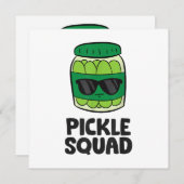 Invitation Pickle Lover Team Pickles Funny Pickle Squad (Devant / Derrière)