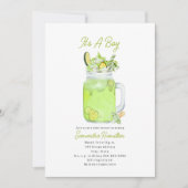 Invitation Pickle Milkshake Boy Baby shower (Devant)