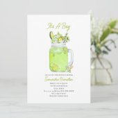 Invitation Pickle Milkshake Boy Baby shower (Debout devant)
