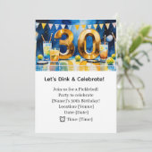 Invitation Pickleball 30th Birthday Party (Debout devant)