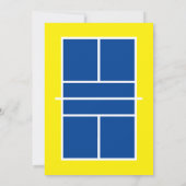 Invitation Pickleball Anniversaire de fête modèle (Dos)