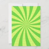 Invitation Pickleball Anniversaire RETRO Green Sports (Dos)