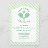 Invitation Pickleball Bachelorette Weekend (Devant)