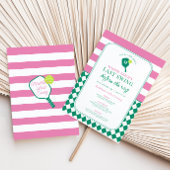 Invitation Pickleball Dernier swing avant l'invitation de l'a