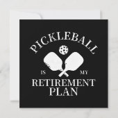 Invitation pickleball est mon plan de retraite (Dos)