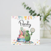 Invitation Pickleball fête anniversaire (Debout devant)