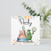 Invitation Pickleball fête anniversaire (Debout devant)