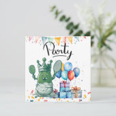 Invitation Pickleball fête anniversaire (Debout devant)