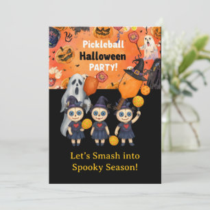 Invitation Pickleball Halloween