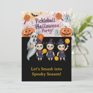 Invitation Pickleball Halloween