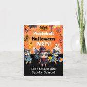 Invitation Pickleball Halloween (Devant)