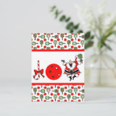 Invitation Pickleball Joie Noël Party Père Noël Paddles (Debout devant)