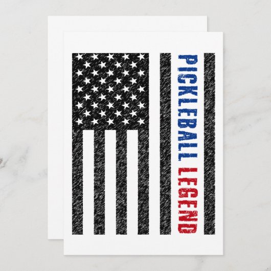 Invitation Pickleball Legend USA (Devant / Derrière)
