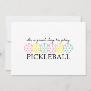 Invitation Pickleball Maman Joueur Paddle Sport