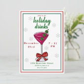 Invitation Pickleball Martini Noël (Debout devant)