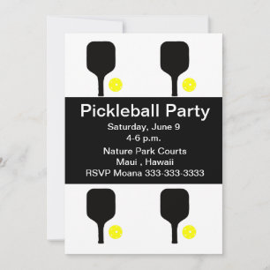 Invitation Pickleball paddle & ball
