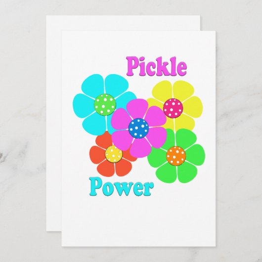 Invitation Pickleball Pickleball (Devant / Derrière)