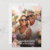 Invitation Pickleball & Prosecco Fête des mariées des couples (Dos)