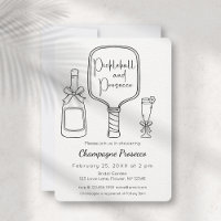 Pickleball & Prosecco Fête des mariées moderne