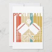 Invitation Pickleball Rétro Vintage (Dos)