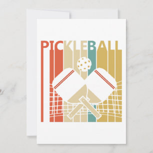 Invitation Pickleball Rétro Vintage