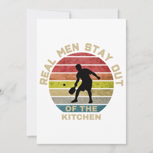 Invitation Pickleball Rétro Vintage Amusant (Devant)