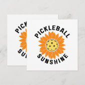 Invitation Pickleball soleil (Devant / Derrière)