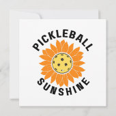 Invitation Pickleball soleil (Dos)